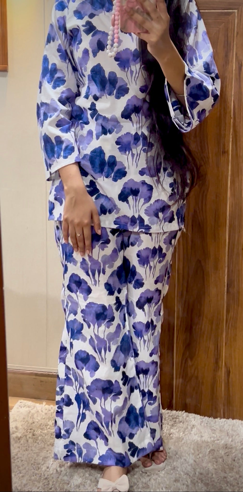 Lavendar bootcut co-ord set