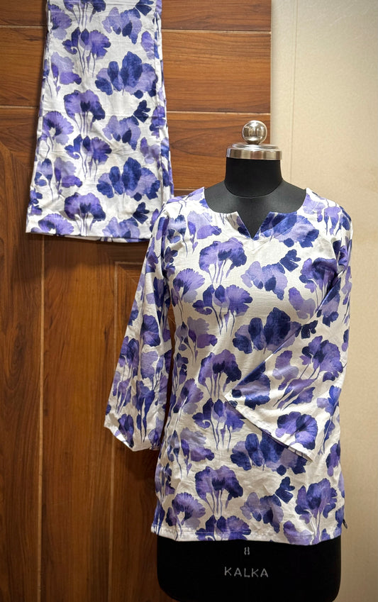 Lavendar bootcut co-ord set